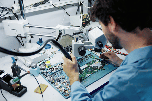 Multi-layer PCB evaluated for reverse engineering scope and pricing