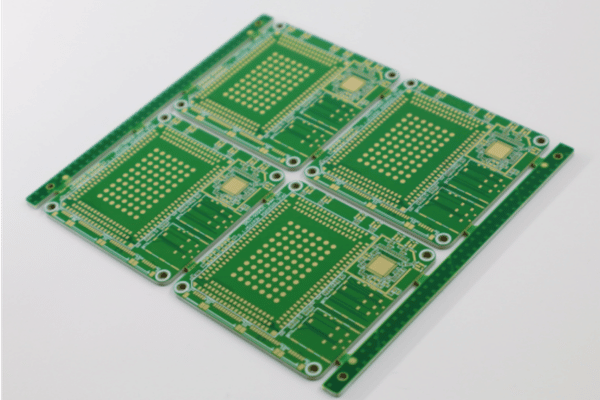 HDI PCB with laser microvias and stacked copper structures