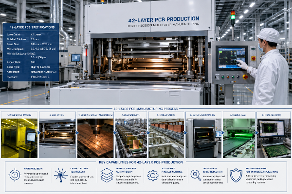 32-42 Layer PCB Verified Process Specs