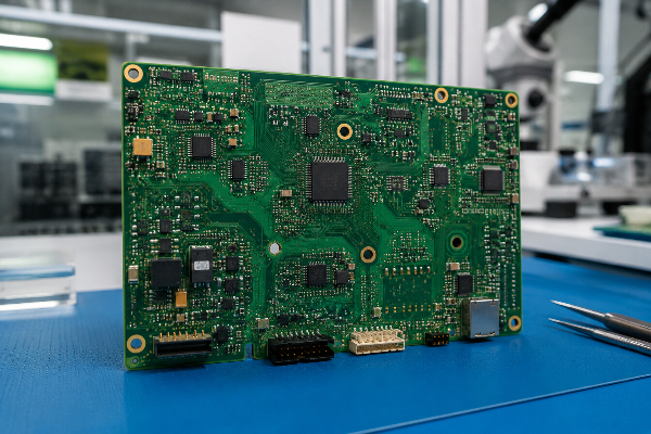 Detailed cross-section and routing logic of a fit-for-purpose 6-layer PCB