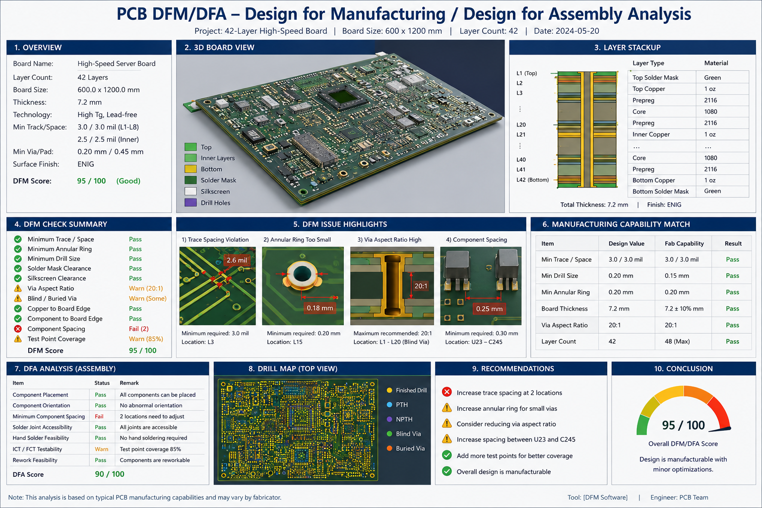 PCBark PCB DFM analysis