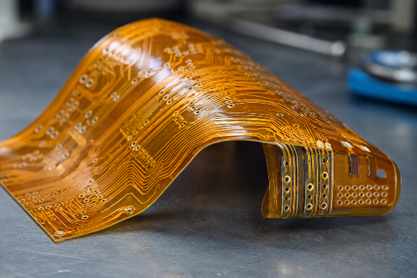 Macro view of multilayer flex PCB stackup and density limits