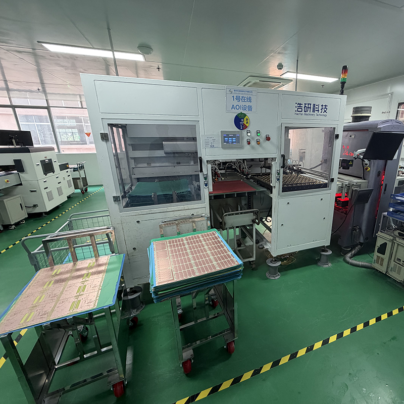Automated optical inspection AOI of a PCB assembly