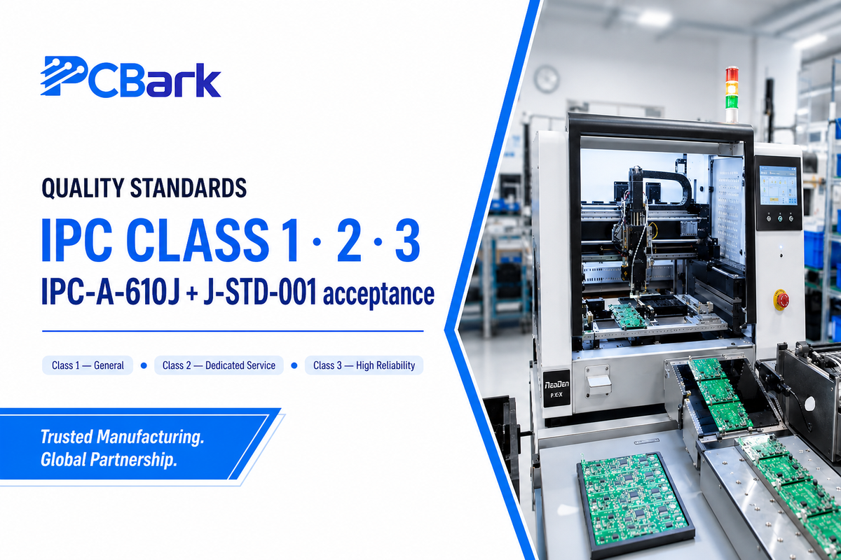 Quality Standards Decoded: IPC-A-610 Class 1, 2 & 3 — PCBark