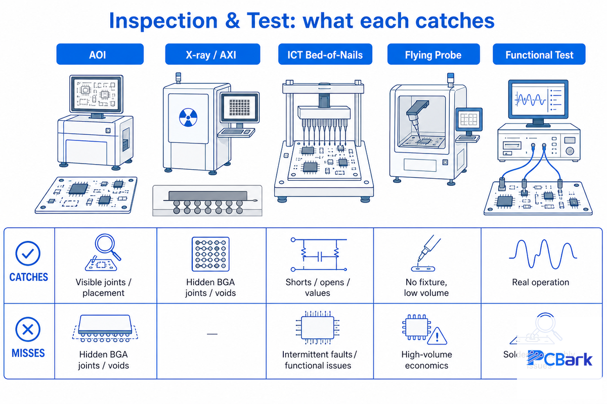 Inspection & Testing: How Defects Are Caught — PCBark