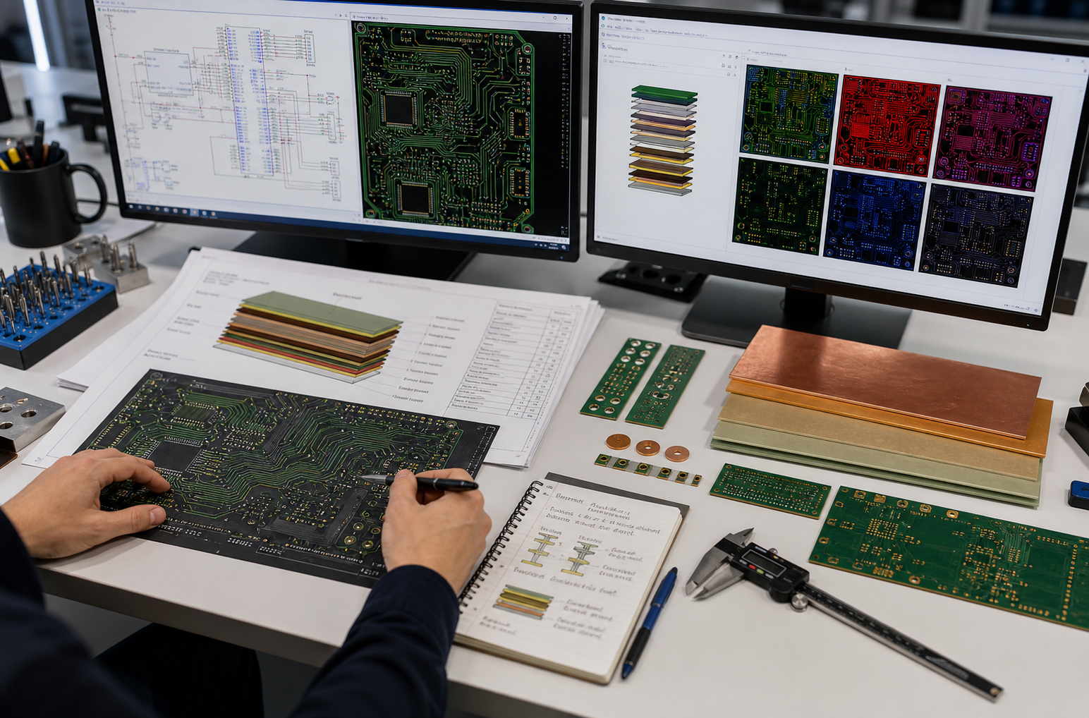 PCB Schematic and CAD Layout