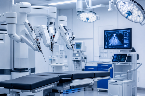 Medical surgical robot system in a sterile operating room