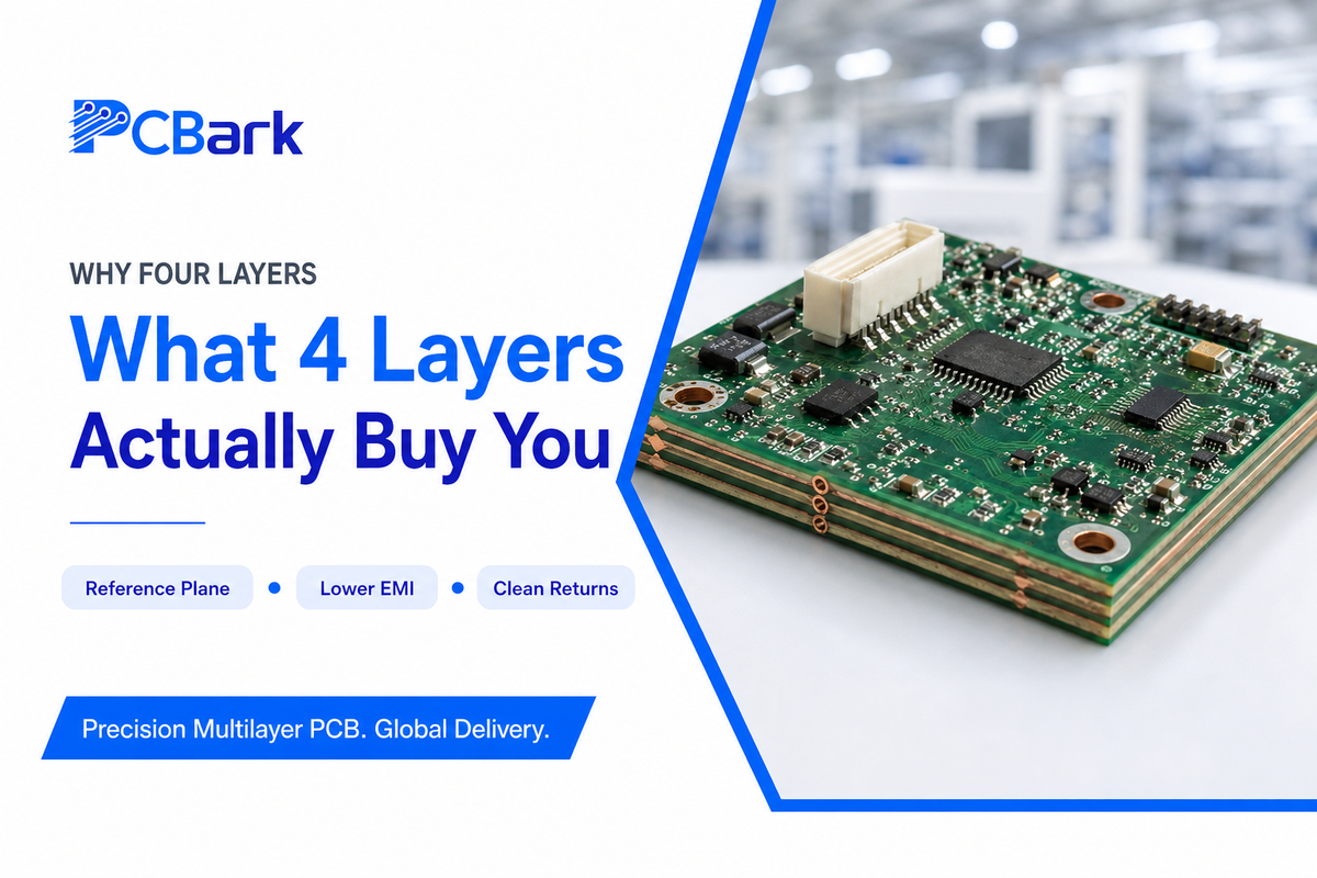 What a 4-layer PCB actually buys you (and when it doesn't) — PCBark