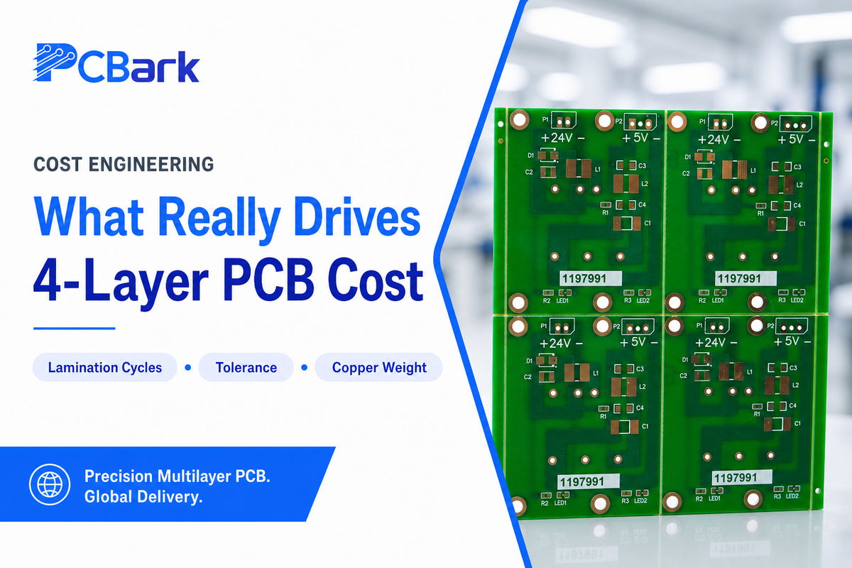 What really drives 4-layer cost (the levers you control) — PCBark