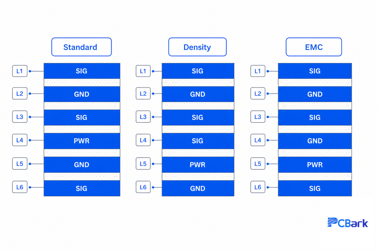 6-Layer Stackup Arrangements: The Arrangement Playbook — PCBark