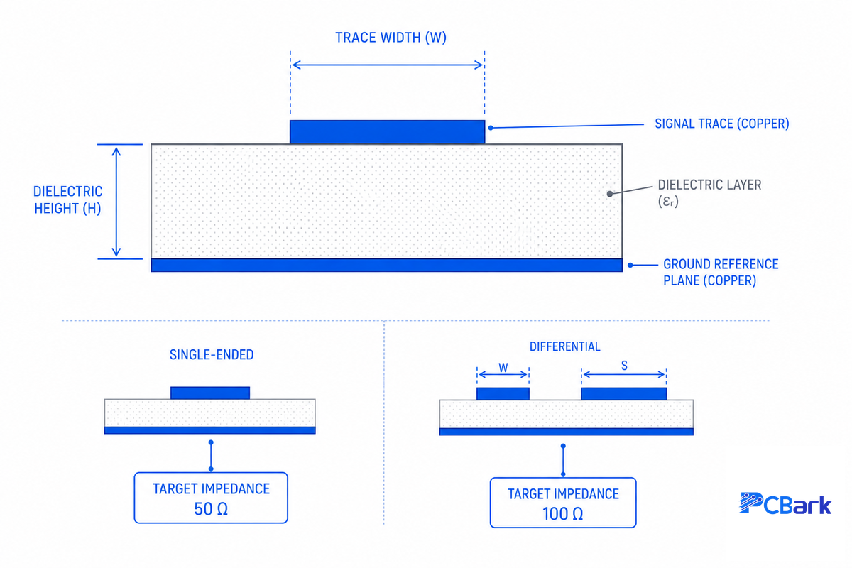 Controlled Impedance and Signal Integrity at 8+ Layers — PCBark