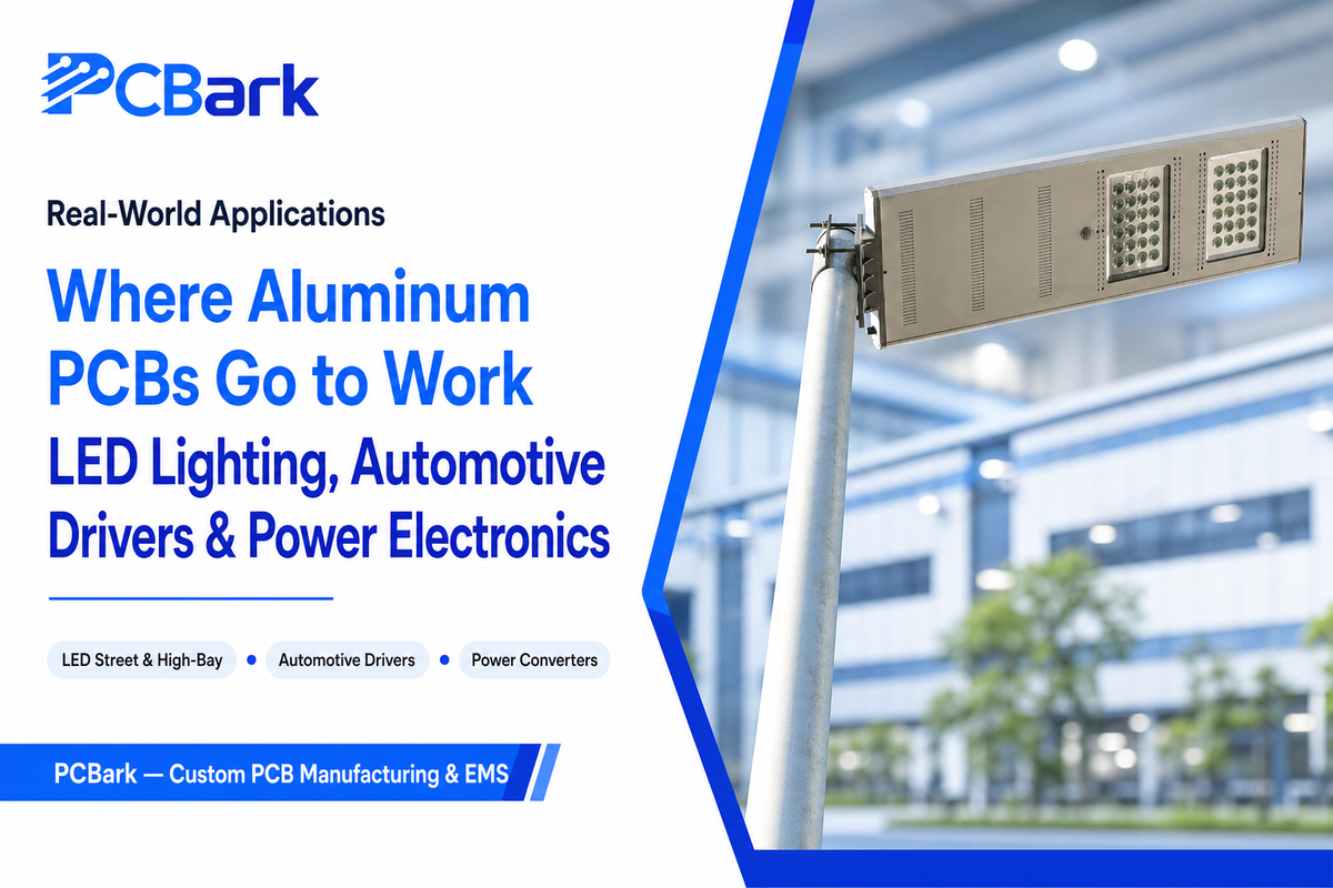 Where Aluminum PCBs Go to Work: LED, Automotive & Power Electronics — PCBark