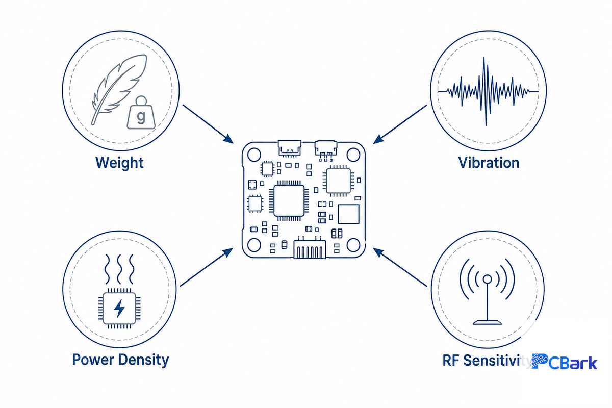 What a Drone PCB Actually Has to Survive — PCBark