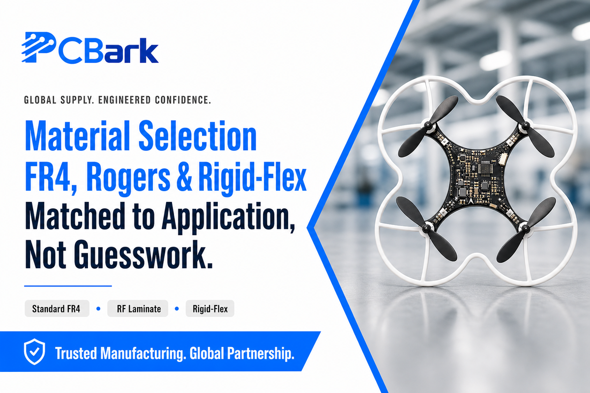 Material Selection: FR4, Rogers, Rigid-Flex, and When Each Wins — PCBark