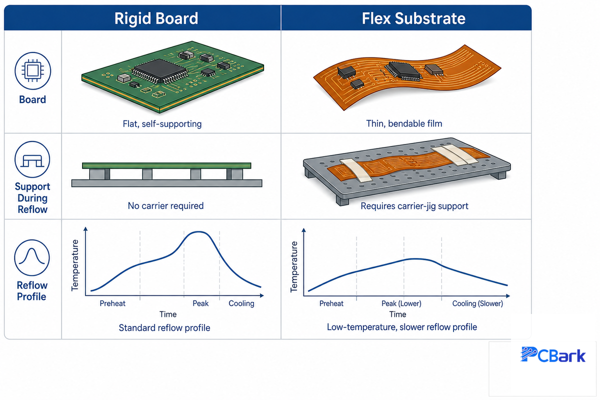 Why SMT on Flex Substrates Is Genuinely Different — PCBark