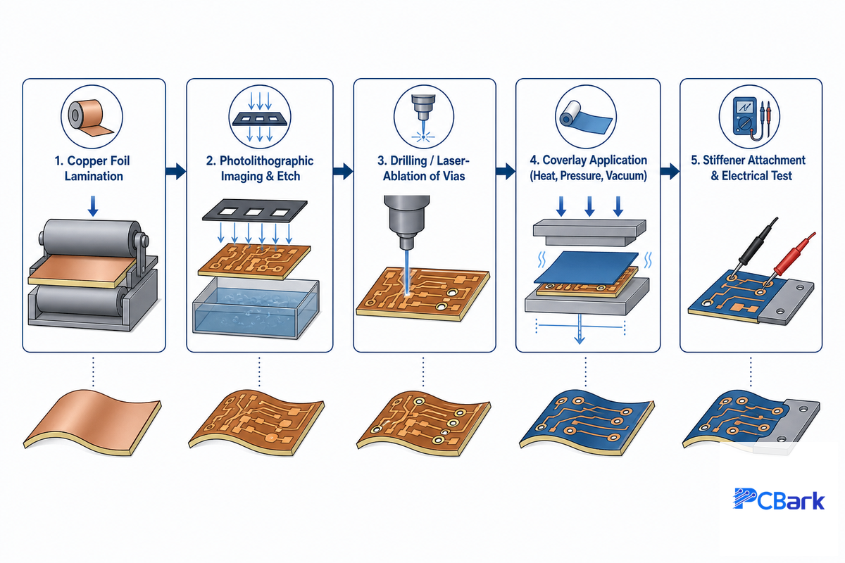 How Flexible PCBs Are Manufactured — PCBark
