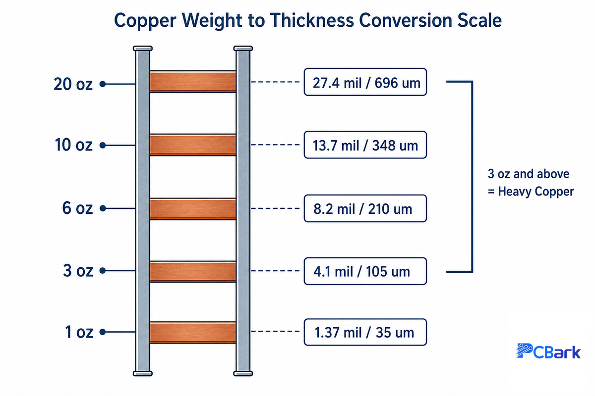 Copper Weight & Thickness: The Full Reference System — PCBark