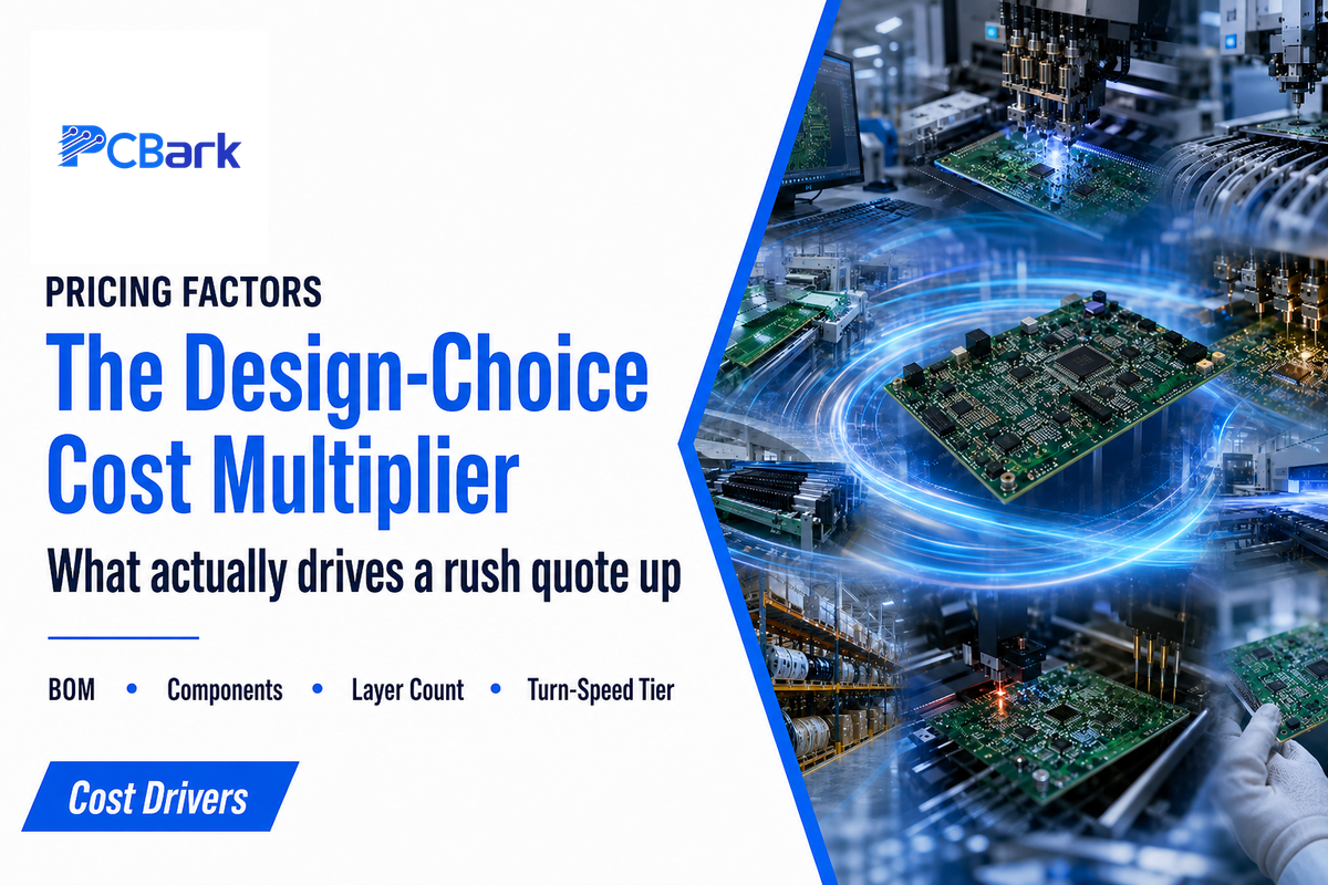 The Design-Choice Cost Multiplier, What Actually Drives Your Quote — PCBark