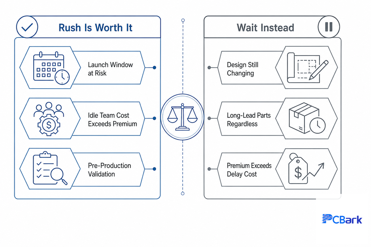 The Rush-or-Wait Test, Is Expediting Even Worth It for This Board? — PCBark