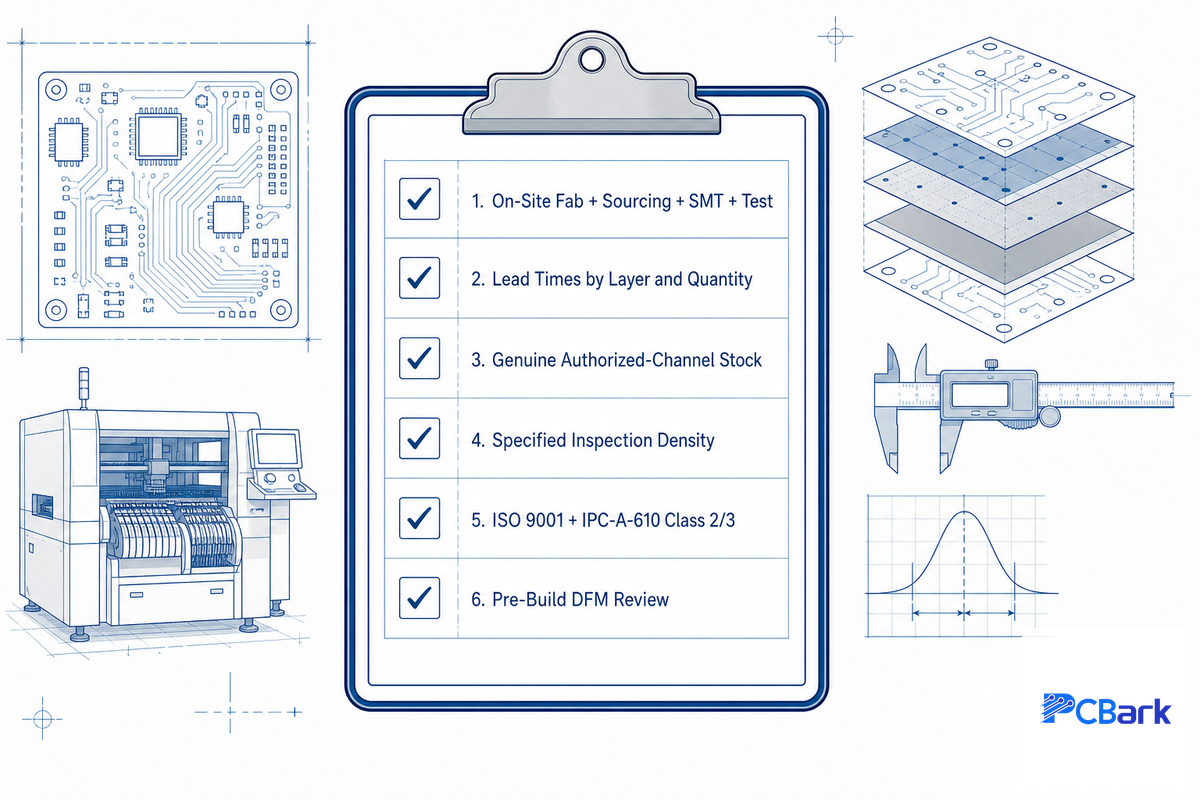 The 6-Point Quick-Turn Readiness Audit, Vetting a Partner Before You Commit — PCBark