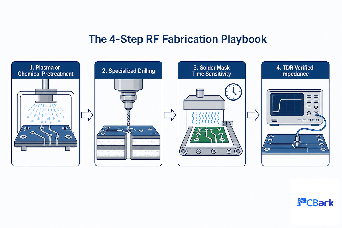 How Rogers and PTFE PCBs Are Actually Fabricated — PCBark