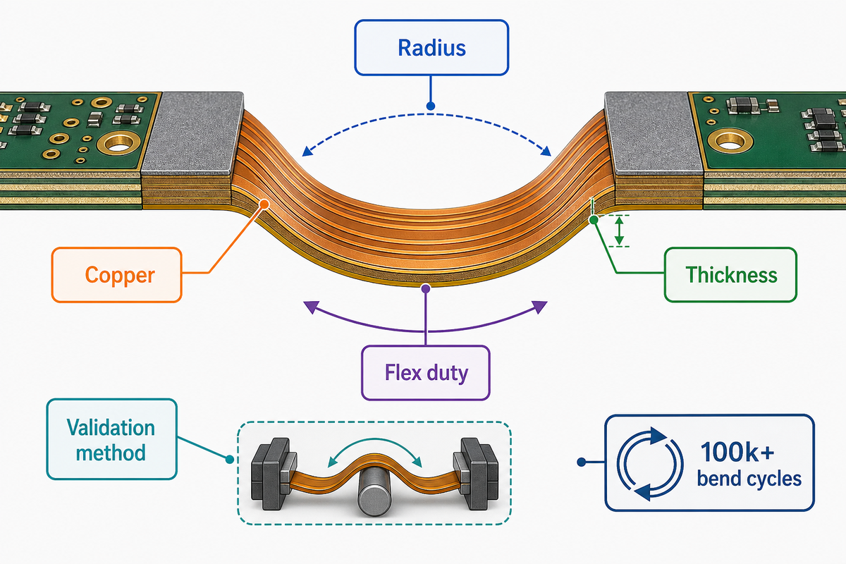 Bend Radius, Flex Zones, and Stack-Up Rules — PCBark