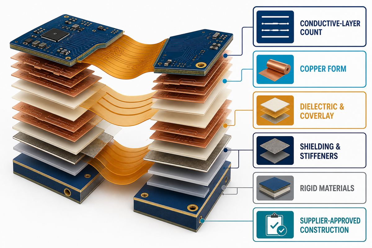 Build the Stackup Around Materials, Bend Zones, and Transitions — PCBark