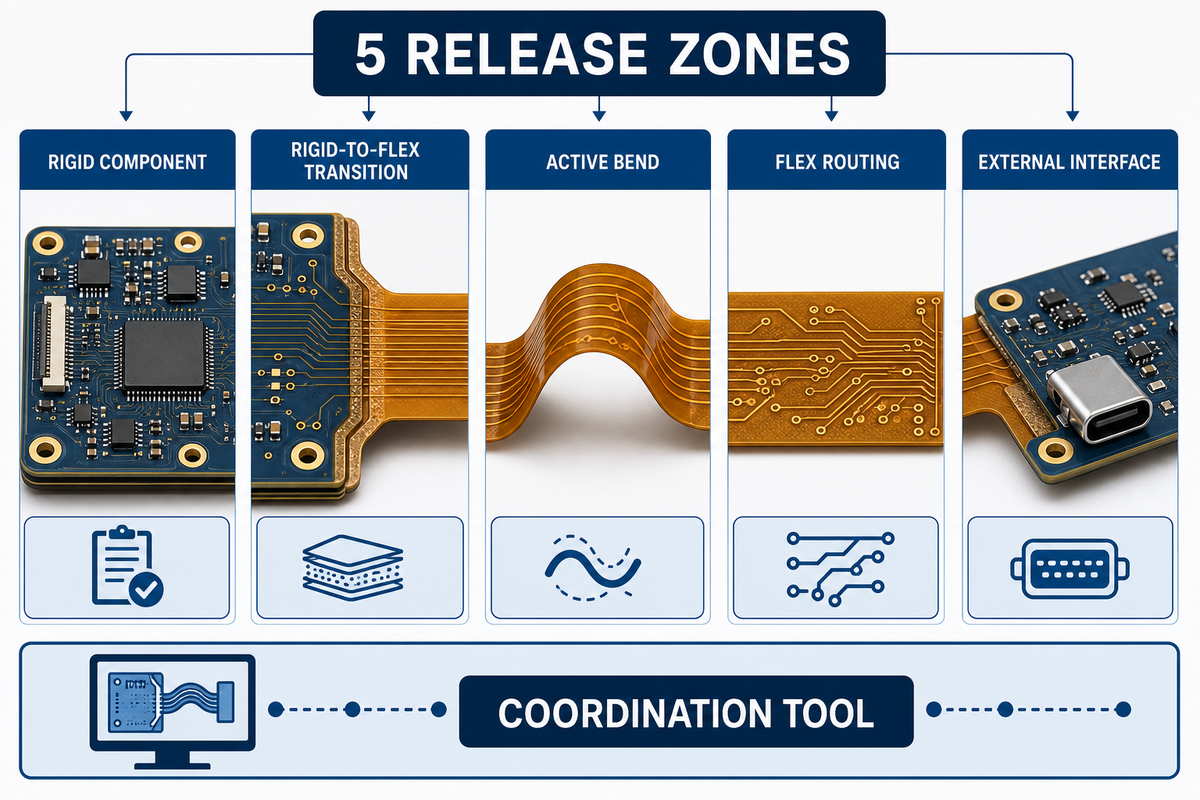 Rigid-Flex Interface Atlas: 5 Zones to Check Before Layout Release — PCBark
