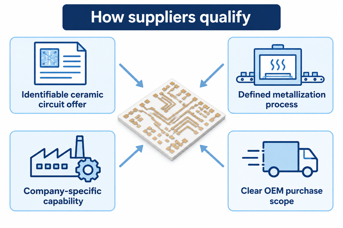 Select suppliers by ceramic offer, process, company capability and OEM purchase scope.