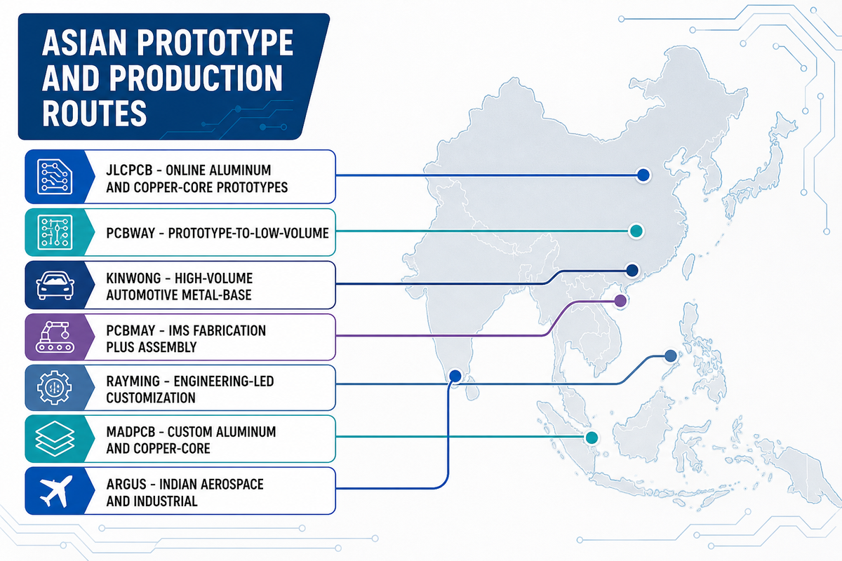 Fabricantes asiáticos de prototipos y productos de producción — PCBark