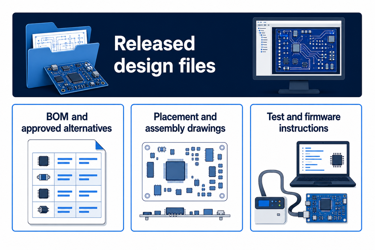 A repeatable quote requires matching revisions across design, BOM, placement, assembly and test information.