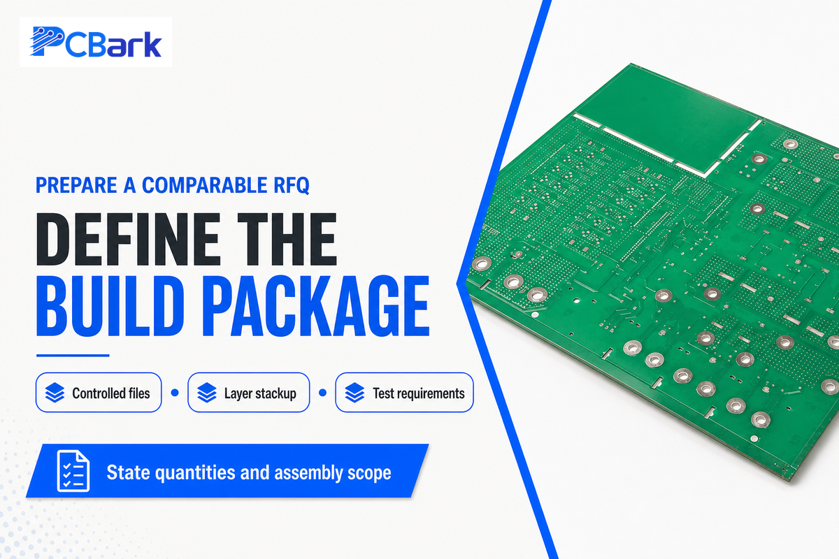 PCBark quotations need controlled files, stackup, quantities, testing and any assembly requirements.